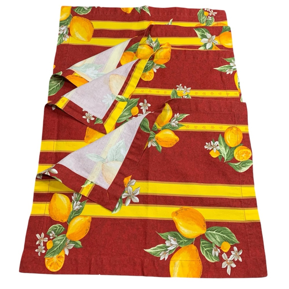 Sur La Table Mediterranean lemon Placemats
